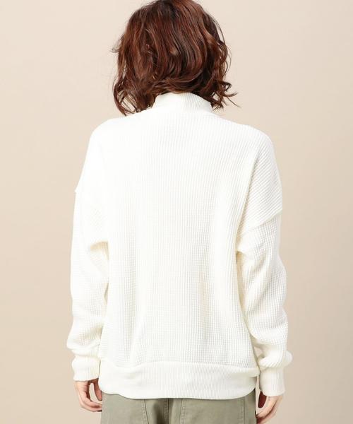 Champion（チャンピオン）の「＜Champion＞ワッフルプルオーバー（ニット/セーター・レディース・ホワイト/ベージュ/ネイビー・MEDIUM）」の12枚目の写真