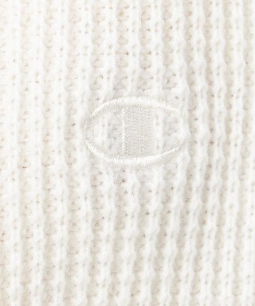 Champion（チャンピオン）の「＜Champion＞ワッフルプルオーバー（ニット/セーター・レディース・ホワイト/ベージュ/ネイビー・MEDIUM）」の13枚目の写真