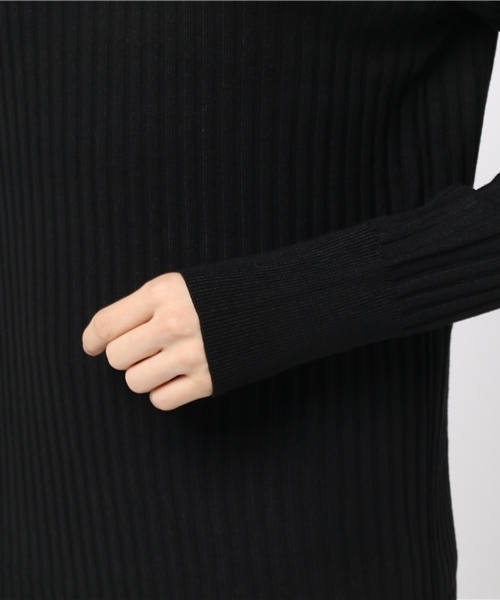 MOUSSY（マウジー）の「RIB SHOULDER BUTTON OP（ワンピース・レディース・トップグレー/オレンジ系その他/ブラック・FREE）」の8枚目の写真