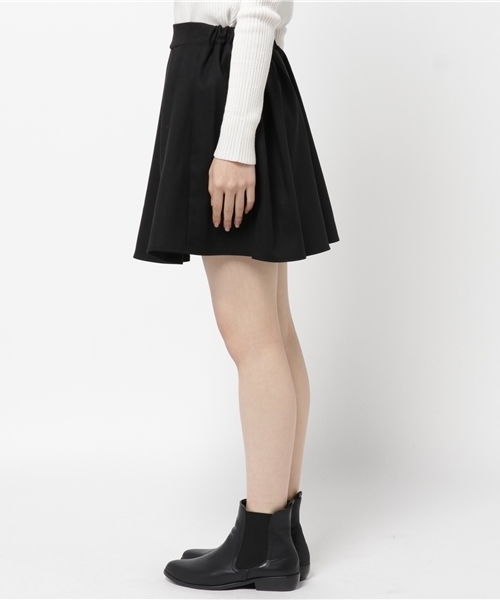 PUNYUS（プニュズ）の「ボックスプリーツミニスカート（スカート・レディース・ダークグリーン/ワイン/ブラック・2/3/1/4）」の5枚目の写真