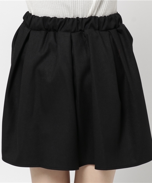 PUNYUS（プニュズ）の「ボックスプリーツミニスカート（スカート・レディース・ダークグリーン/ワイン/ブラック・2/3/1/4）」の8枚目の写真