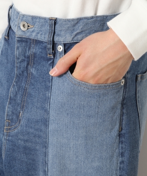 RAGEBLUE（レイジブルー）の「【コーンミルズ社製デニム使用】リメイクデニムパンツ/748636（デニムパンツ・メンズ・グレー系その他/ブルー・LARGE/MEDIUM）」の11枚目の写真