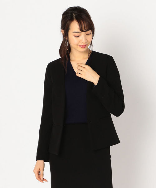 NOLLEY'S（ノーリーズ）の「バックサテンVネックジャケット（ノー