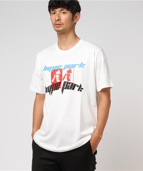 WEGO(ウィゴー)の「WEGO/HYPE PARKロゴカットソー(Tシャツ/カットソー・メンズ・ブラック/ホワイト・LARGE/MEDIUM)」の1枚目の写真