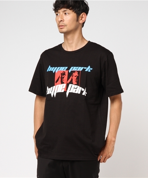 WEGO(ウィゴー)の「WEGO/HYPE PARKロゴカットソー(Tシャツ/カットソー・メンズ・ブラック/ホワイト・LARGE/MEDIUM)」の2枚目の写真