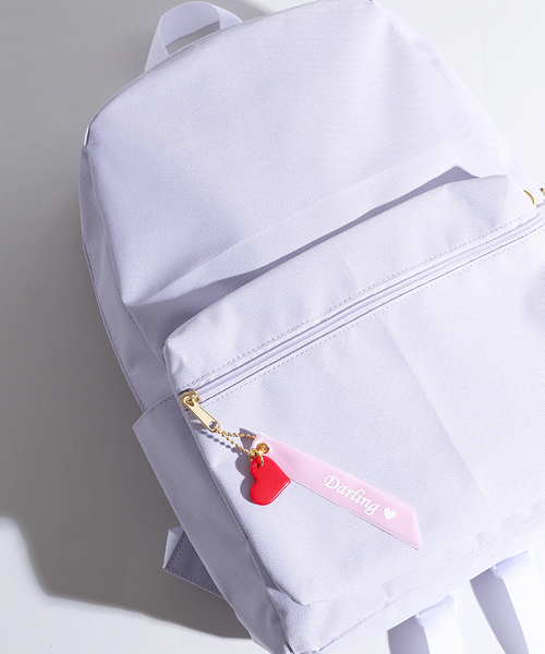 WEGO(ウィゴー)の「WEGO/チャーム付きデイパック(バックパック/リュック・レディース・ブラック/ピンク/レッド/その他4/パープル/その他1/その他2/その他3・FREE)」の4枚目の写真