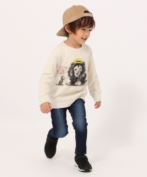 GLOBAL WORK（グローバルワーク）の「【キッズ】カットデニムスキニーパンツ17FW/764992（デニムパンツ・キッズ・ネイビー/ブルー・MEDIUM/XX-LARGE/SMALL/LARGE/X-LARGE）」の7枚目の写真