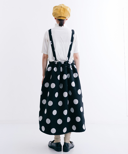 MERLOT（メルロー）の「シャギー大ドットジャンスカ1041（スカート・レディース・ブラック/ネイビー・FREE）」の11枚目の写真