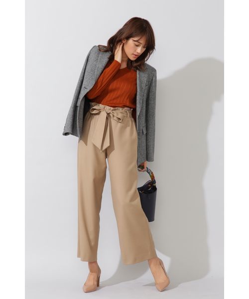 22 OCTOBRE（ヴァンドゥ－オクトーブル）の「ラメシンプルニット（ニット/セーター・レディース・グレー/ブラウン/ブルー・2）」の4枚目の写真