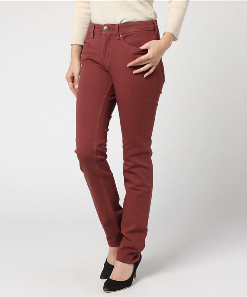 MARIEBELLE　JEAN（マリベルジーン）の「タイトストレート カラーパンツ MISTY(ミスティー)（その他パンツ・レディース・スモークピンク/パープル/カーキ/ブルー/グリーン/ボルドー/マスタード/ダークオレンジ・23inch/24inch/25inch/26inch/27inch/28inch）」の7枚目の写真