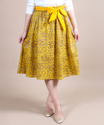 12Twelve Agenda | レース×ストライプフレアスカート(スカート)