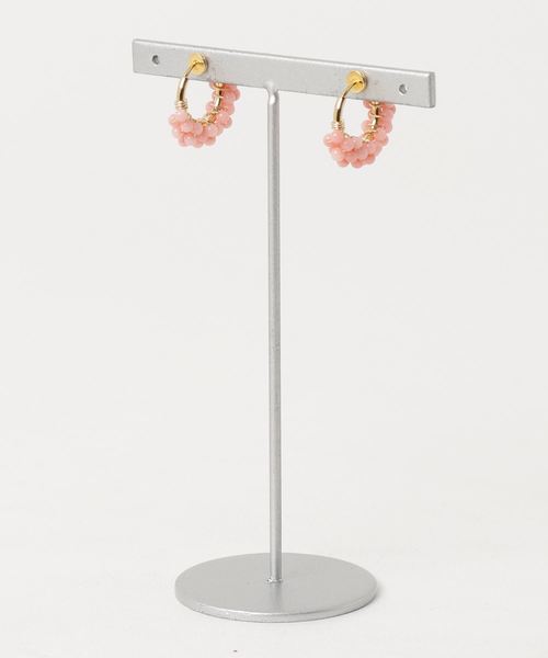 TONE SELECT GOODS（トーンセレクトグッズ）の「【marinaJEWELRY】Pink Coral pave earringSS（イヤリング・レディース・ピンク・FREE）」の2枚目の写真