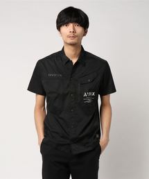 AVIREX | AVIREX/アヴィレックス/ 半袖 ミリタリー ストレッチシャツ/ S/S MILITARY STRETCH SHIRT(シャツ/ブラウス)