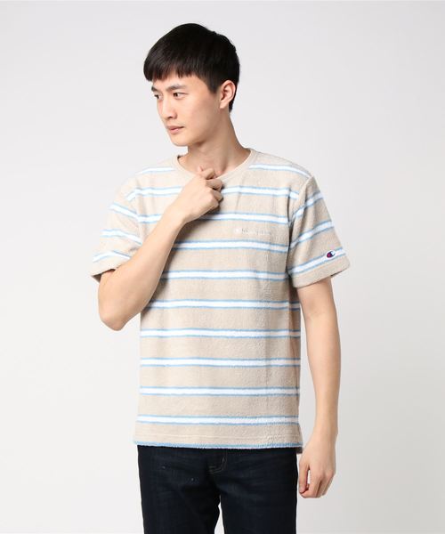 Champion(チャンピオン)の「【Champion/チャンピオン】メンズ CAMPUS (キャンパス) Tシャツ(Tシャツ/カットソー・メンズ・ブルー系その他/ベージュ/ブルー系その他2/ホワイト・MEDIUM/LARGE/X-LARGE)」の3枚目の写真