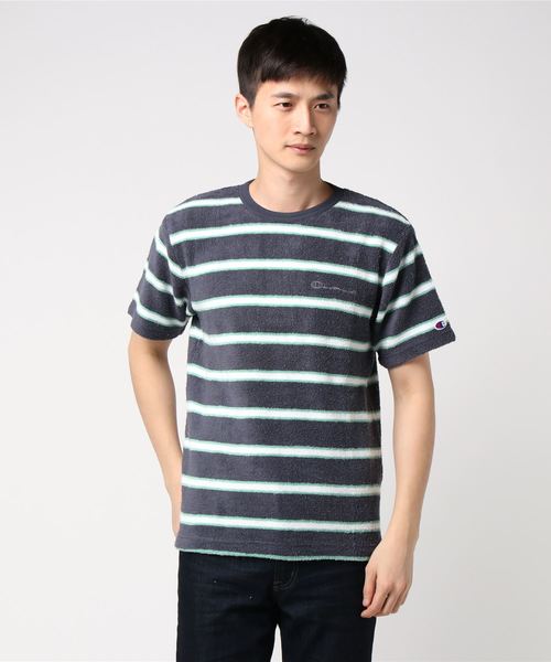 Champion(チャンピオン)の「【Champion/チャンピオン】メンズ CAMPUS (キャンパス) Tシャツ(Tシャツ/カットソー・メンズ・ブルー系その他/ベージュ/ブルー系その他2/ホワイト・MEDIUM/LARGE/X-LARGE)」の4枚目の写真