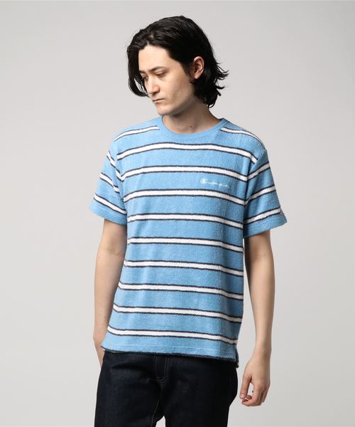 Champion(チャンピオン)の「【Champion/チャンピオン】メンズ CAMPUS (キャンパス) Tシャツ(Tシャツ/カットソー・メンズ・ブルー系その他/ベージュ/ブルー系その他2/ホワイト・MEDIUM/LARGE/X-LARGE)」の1枚目の写真