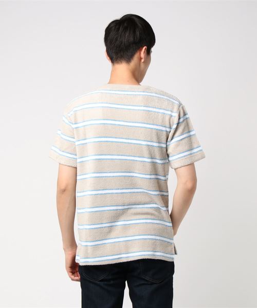 Champion(チャンピオン)の「【Champion/チャンピオン】メンズ CAMPUS (キャンパス) Tシャツ(Tシャツ/カットソー・メンズ・ブルー系その他/ベージュ/ブルー系その他2/ホワイト・MEDIUM/LARGE/X-LARGE)」の6枚目の写真