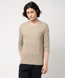 抗菌防臭加工ワッフルポケット7分袖Tシャツ カットソー ロンT