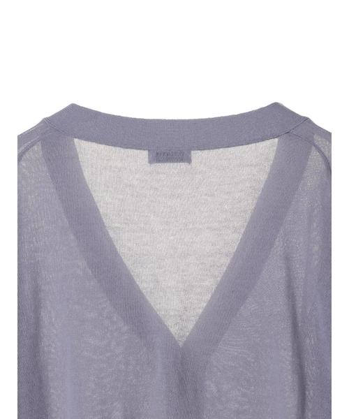 earth music&ecology(アースミュージックアンドエコロジー)の「Vネックニットカーディガン(カーディガン/ボレロ・レディース・ブラック/イエロー/ラベンダー/アイボリー・FREE)」の11枚目の写真