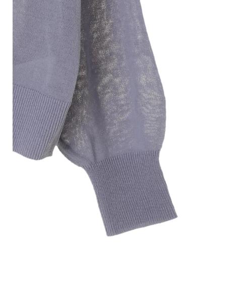 earth music&ecology(アースミュージックアンドエコロジー)の「Vネックニットカーディガン(カーディガン/ボレロ・レディース・ブラック/イエロー/ラベンダー/アイボリー・FREE)」の12枚目の写真