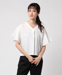 laboratory work | サッカーストライプ袖フレア プルオーバー(Tシャツ/カットソー)