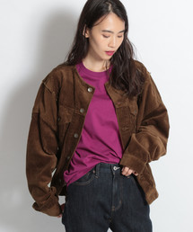 niko and... | クルーハギハギリボンGジャケット(ブルゾン)