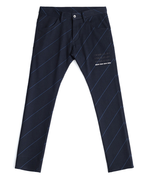 SHAREEF(シャリーフ)の「BIAS LINE SKINNY(その他パンツ・メンズ・ブラック/ネイビー/オレンジ・1/2/3)」の4枚目の写真