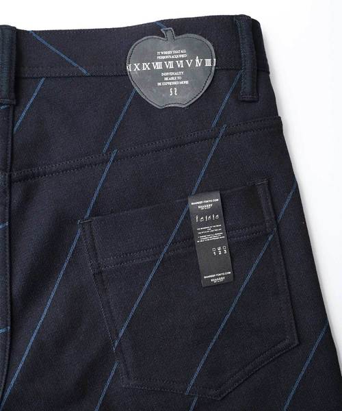 SHAREEF(シャリーフ)の「BIAS LINE SKINNY(その他パンツ・メンズ・ブラック/ネイビー/オレンジ・1/2/3)」の10枚目の写真