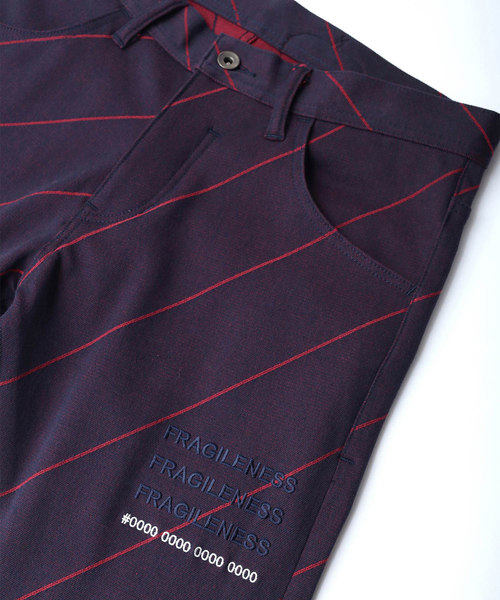 SHAREEF(シャリーフ)の「BIAS LINE SKINNY(その他パンツ・メンズ・ブラック/ネイビー/オレンジ・1/2/3)」の14枚目の写真