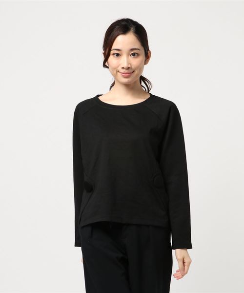 VIBGYOR Women(ヴィブジョー ウィメン)の「スムースポンチ BIGプルオーバー (LC)(Tシャツ/カットソー・レディース・ブラック/ブラウン/テラコッタ・FREE)」の1枚目の写真