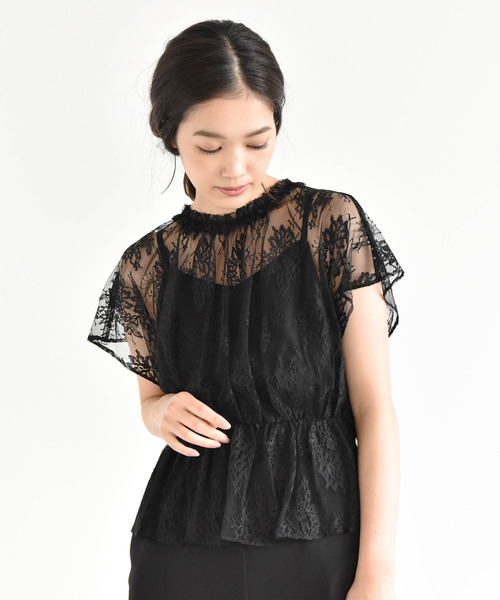 kaene（カエン）の「レース×キャミオールインワン（つなぎ