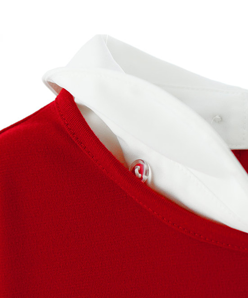 Catherine Cottage（キャサリンコテージ）の「白襟ワンピース（ワンピース・キッズ・ブラック/ネイビー/レッド/ライラック・110/120/130/140/150/160）」の5枚目の写真