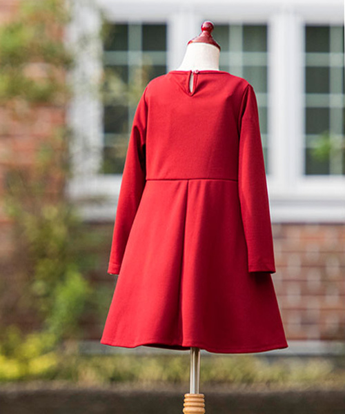 Catherine Cottage（キャサリンコテージ）の「白襟ワンピース（ワンピース・キッズ・ブラック/ネイビー/レッド/ライラック・110/120/130/140/150/160）」の11枚目の写真