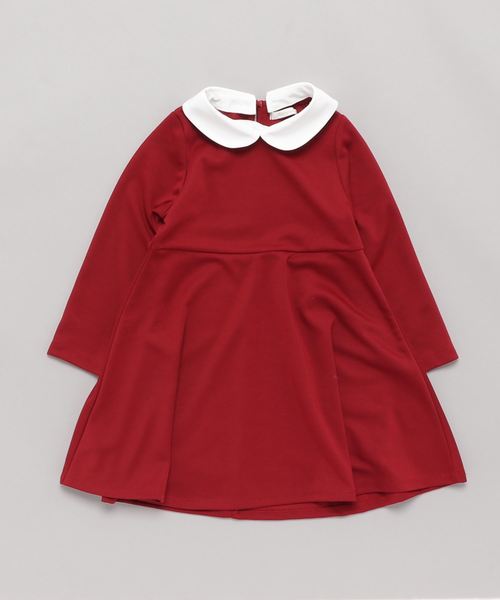 Catherine Cottage（キャサリンコテージ）の「白襟ワンピース（ワンピース・キッズ・ブラック/ネイビー/レッド/ライラック・110/120/130/140/150/160）」の8枚目の写真
