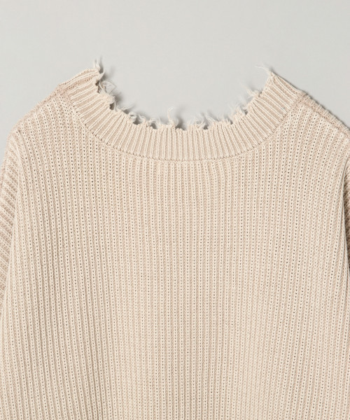 JEANASIS(ジーナシス)の「5Gクラッシュアゼニット/822716(ニット/セーター・レディース・チャコールグレー/イエロー/ライトベージュ/ライトパープル・FREE)」の10枚目の写真