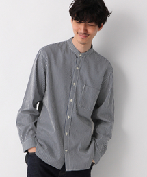 GLOBAL WORK | デニムバンドカラーシャツ/817762(シャツ/ブラウス)