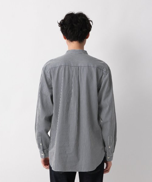 GLOBAL WORK（グローバルワーク）の「デニムバンドカラーシャツ/817762（シャツ/ブラウス・メンズ・ブルー系その他7/ブルー・SMALL/MEDIUM/LARGE/X-LARGE）」の4枚目の写真