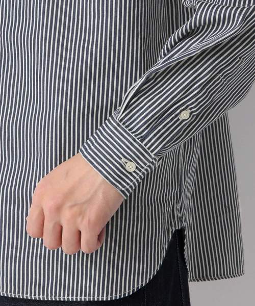 GLOBAL WORK（グローバルワーク）の「デニムバンドカラーシャツ/817762（シャツ/ブラウス・メンズ・ブルー系その他7/ブルー・SMALL/MEDIUM/LARGE/X-LARGE）」の7枚目の写真