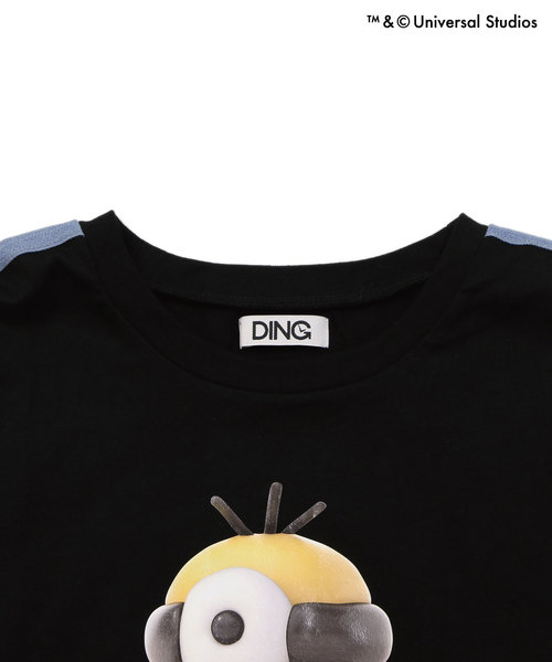 DING（ディング）の「DING/MINIONS cupcakeロングTシャツ（Tシャツ/カットソー・メンズ・ブラック/ライトピンク・SMALL/MEDIUM）」の6枚目の写真