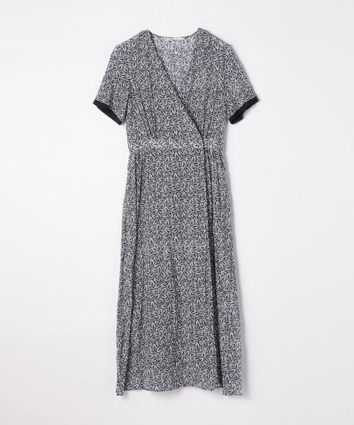 コットンシルクリーフプリント ラップフレアワンピース ワンピース Souleiado ソレイアード のファッション通販 Zozotown