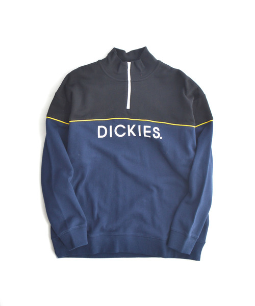 Dickies(ディッキーズ)の「Dickies/ ディッキーズ 裏毛刺繍入りパイピングリラックスフィット配色ZIPトレーナー(スウェット・メンズ・ホワイト/ネイビー/グレー/レッド・M/L/XL)」の18枚目の写真