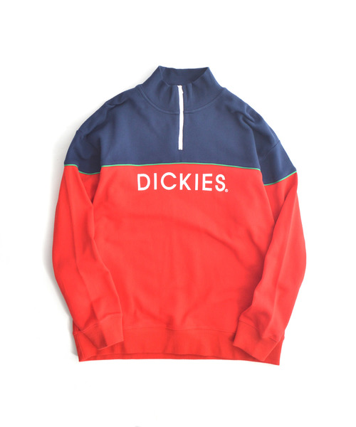 Dickies(ディッキーズ)の「Dickies/ ディッキーズ 裏毛刺繍入りパイピングリラックスフィット配色ZIPトレーナー(スウェット・メンズ・ホワイト/ネイビー/グレー/レッド・M/L/XL)」の17枚目の写真