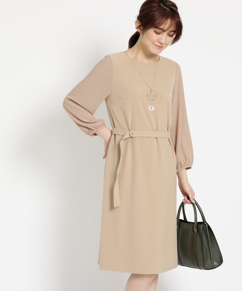 セール Indivi インディヴィ のワンピース L 袖シフォンワンピース 127 19 01 をセール価格で購入できます Indivi ワンピース ドレス ワンピース Indivi インディヴィ のファッション L 袖シフォンワンピース ワンピース