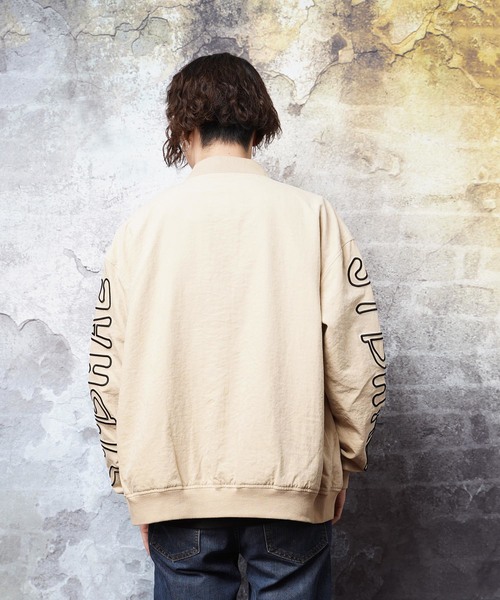 おしゃれスタ(オシャレスタ)の「ビッグシルエットピーチMA-1(KU)(MA-1・メンズ・ベージュ/ブラック系その他/ブラック・M/L)」の10枚目の写真