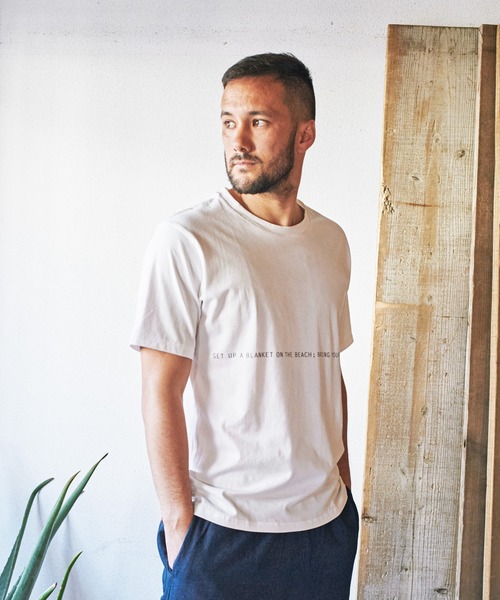 JACK & MARIE(ジャックアンドマリー)の「Sieste Peau × JACK & MARIE オリジナルデザイン Tシャツ(Tシャツ/カットソー)」|ホワイト系その他