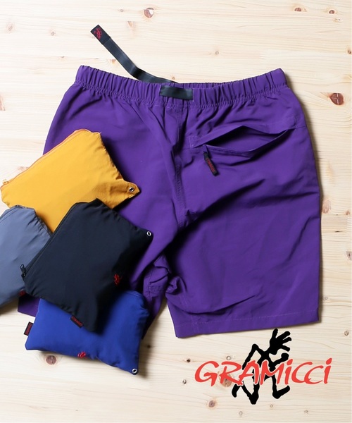Gramicci（グラミチ）の「GRAMICCI / グラミチ : シェルパッカブルショーツ#（その他パンツ・メンズ・イエロー/ラベンダー/ブラック系その他/ブラック/ライトイエロー/グレー/パープル/ネイビー/ベージュ・SMALL/MEDIUM/LARGE）」の6枚目の写真
