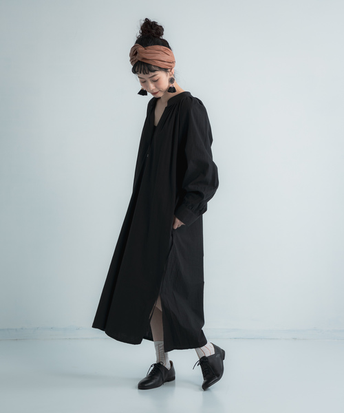 Libra Cue(リブラ キュー)の「Libra スモッグワンピース(ワンピース・レディース・ブラック/ブラウン/グリーン・FREE)」の14枚目の写真