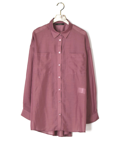 w closet（ダブルクローゼット）の「ＢＩＧシャツはおり（シャツ/ブラウス・レディース・ミント/ラベンダー/グレイッシュベージュ・FREE）」の16枚目の写真