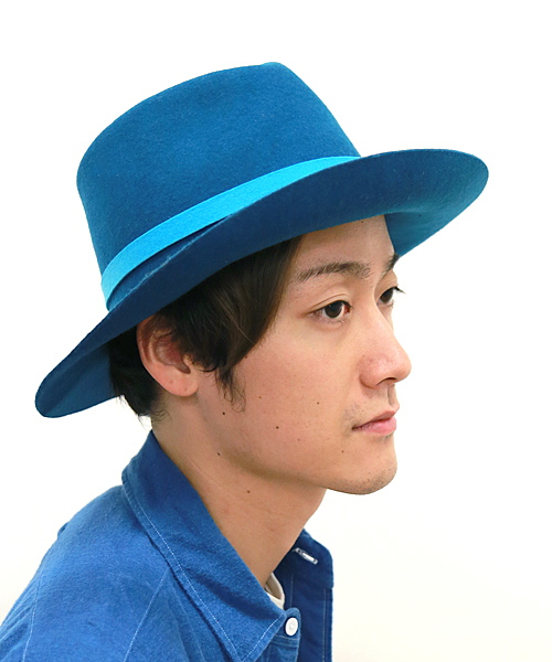 And A（アンドエー）の「フェルト中折れＨＡＴ（ハット・メンズ・ブラック/ブルー/レッド/ダークブラウン・FREE）」の3枚目の写真