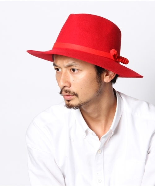 And A（アンドエー）の「フェルト中折れＨＡＴ（ハット・メンズ・ブラック/ブルー/レッド/ダークブラウン・FREE）」の10枚目の写真
